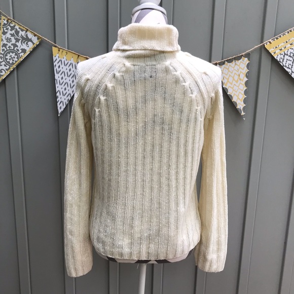 SO GSJC Cream Chenille Turtleneck Pullover Sweater - Picture 3 of 7